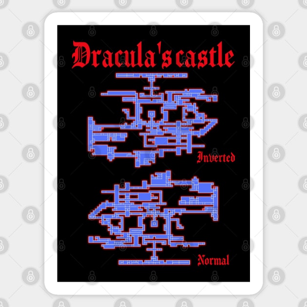 Dracula's Castle Sticker by dankdesigns